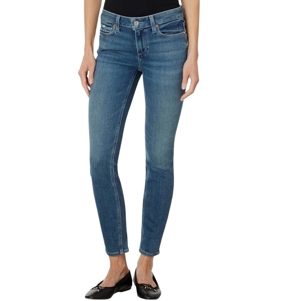 PAIGE Verdugo Ankle Denim Five Pocket Soft Cotton/Rayon Blend Jeans